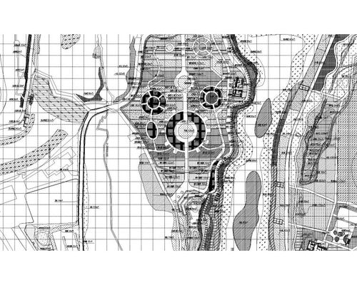 公园改造植物种植设计景观施工图