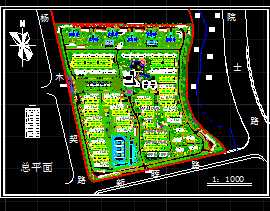 某居住小区地形规划图免费下载